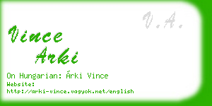 vince arki business card